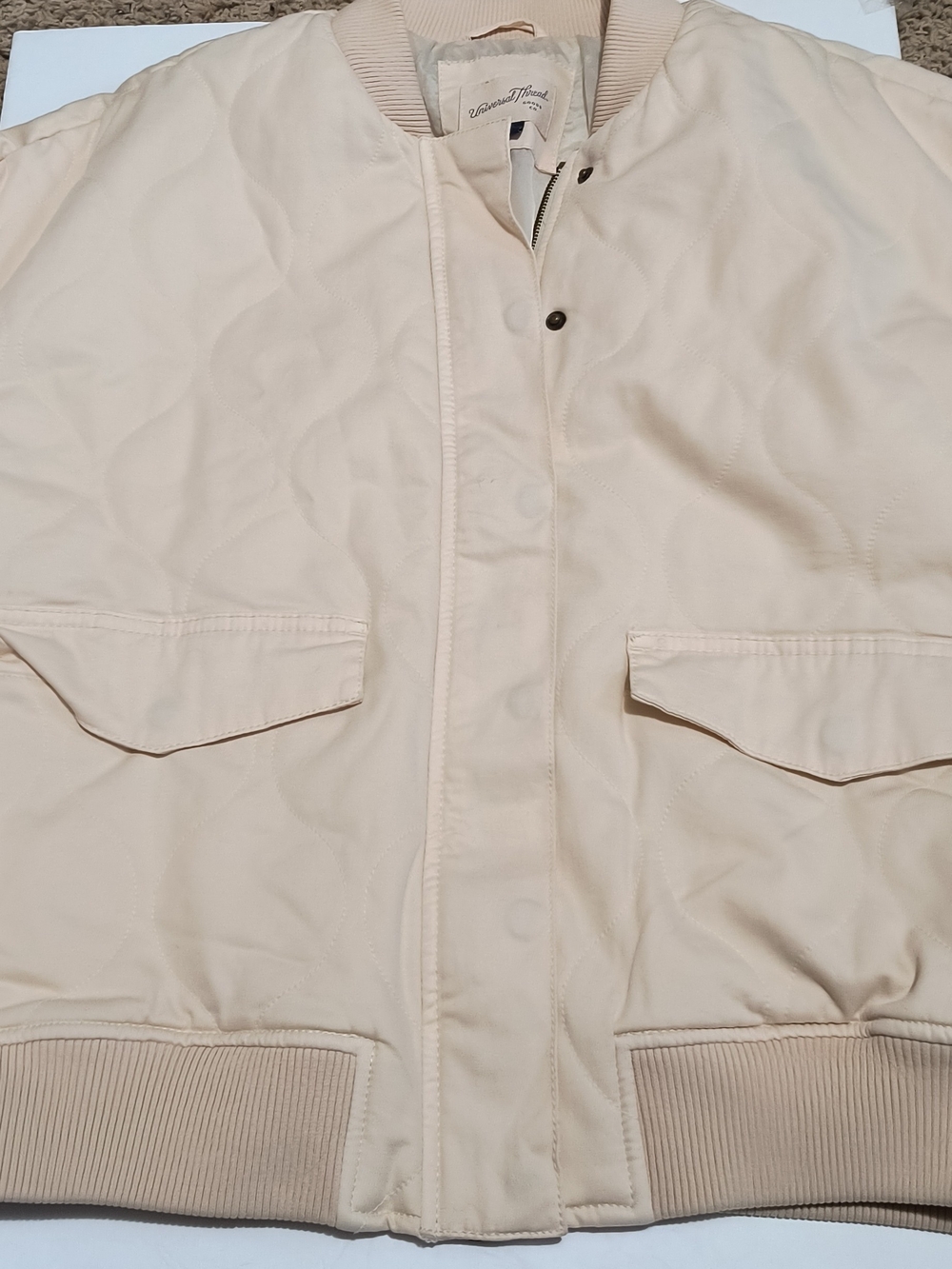 Universal Thread Cream Bomber Jacket - Picture 2 of 10